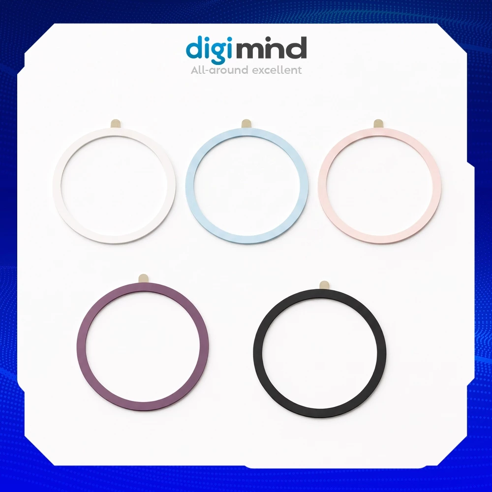 Vòng Từ Tính Dán Lưng Điện Thoại Siêu Mỏng 0.4mm, Miếng Dẫn Từ Tăng Lực Hút Nam Châm Cho Ốp Lưng
