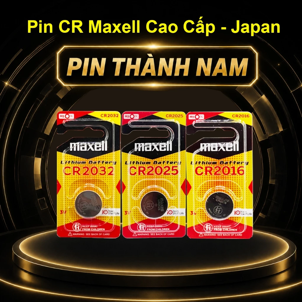 Pin Maxell CR2032 / CR2025 / CR2016 / CR1632 Vỉ 1 Viên Cao Cấp Xuất Xứ Nhật Bản