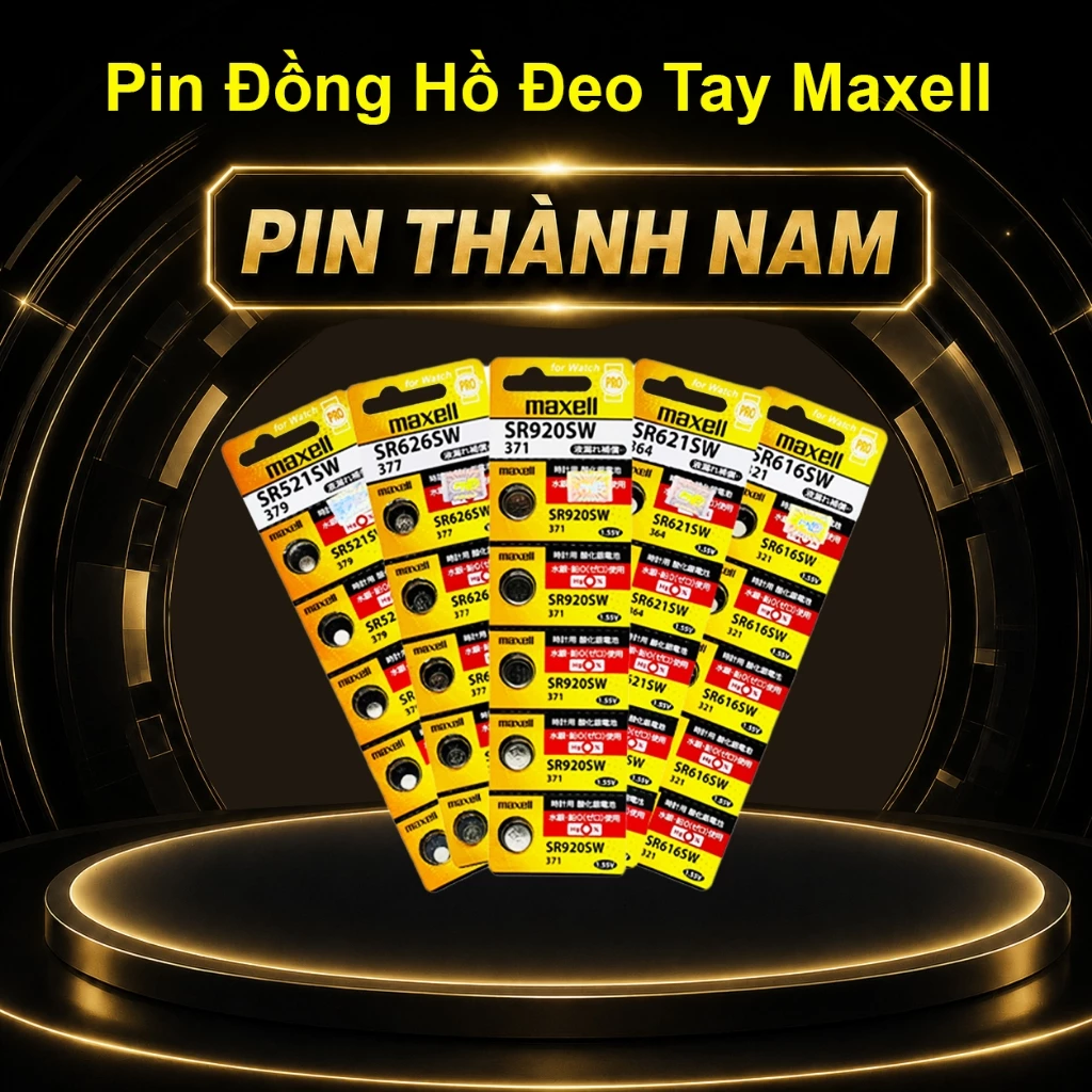 Pin Đồng Hồ Đeo Tay Maxell SR626 / SR621 / SR920 / SR616 / SR521 / SR721 - Hàng Chính Hãng