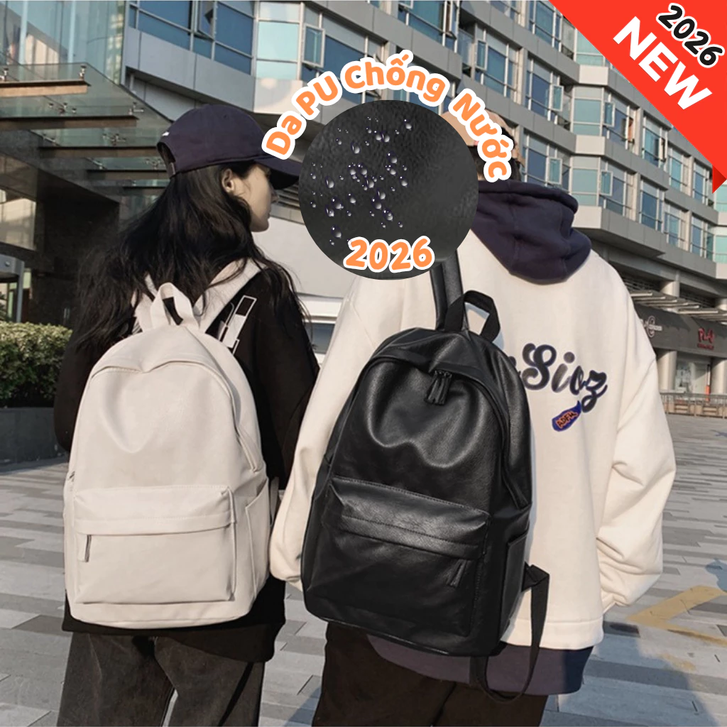 Balo da nam nữ cao cấp balo ulzzang chống nước trơn đi học đi chơi basic thời trang Hàn Quốc BL13