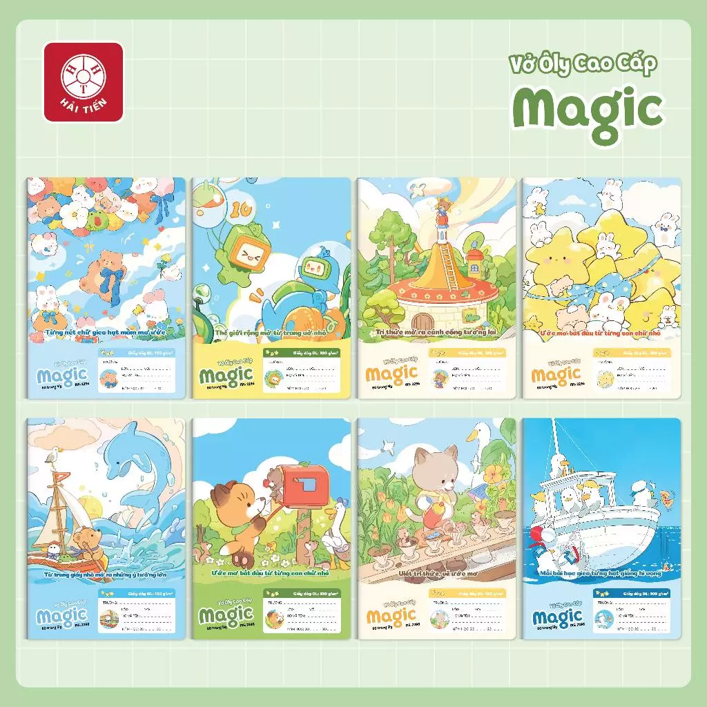 HẢI TIẾN Vở ô ly Cao cấp - MAGIC (48 trang, 80 trang)