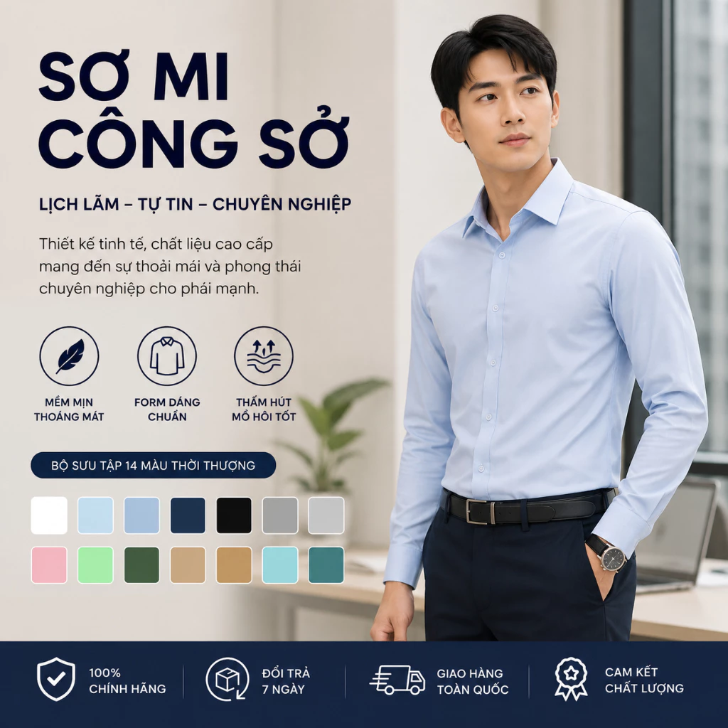 Áo Sơ Mi Nam Nữ Tay Dài Lụa Thái GEN ALPHA - Áo Sơ Mi Form Rộng Chống Nhăn Dễ ủi Dáng Công Sở GEN34
