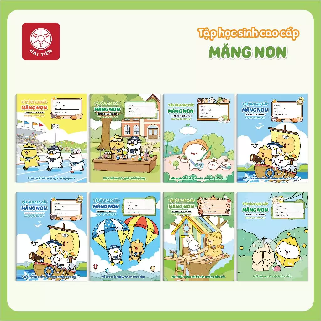 HẢI TIẾN Tập ô ly cao cấp [Miền Trung + Miền Nam] Măng Non (96 trang) - KT 158x205