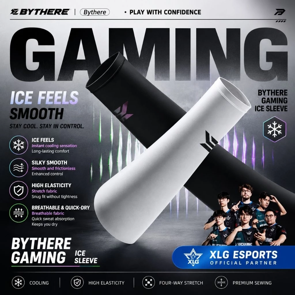🦾[HOẢ TỐC] 1 đôi Armsleeve Gaming Esports ByThere – Tay Áo Gaming, Mát Lạnh, Thấm Mồ Hôi