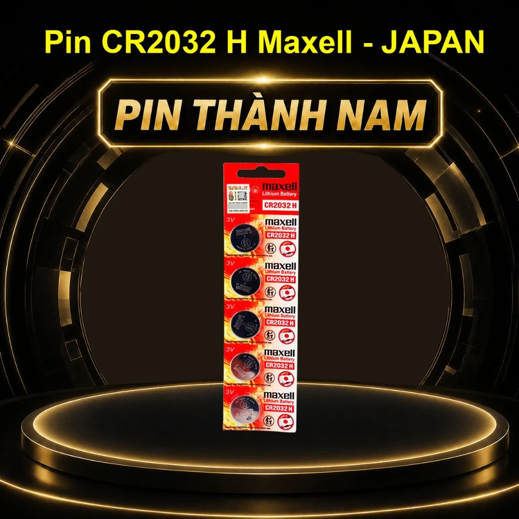 Vỉ 5 Viên Pin CR2032 H Maxell Made in Japan Chính Hãng