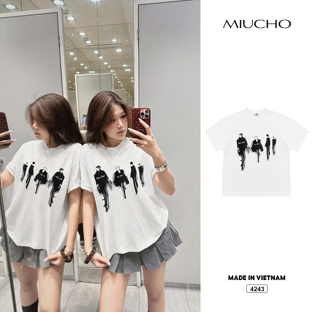 Áo thun form boxy BST everyday collection chất vải xược thoáng mát Hàn Quốc Miucho