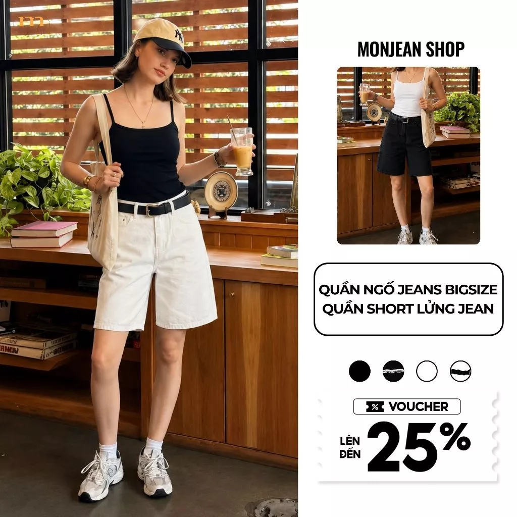 Quần Ngố Jeans Bigsize Màu Trắng Màu Đen Quần Short Ống Rộng Lửng Jean Nữ Có Bản Rách Và Không Rách QC40224024
