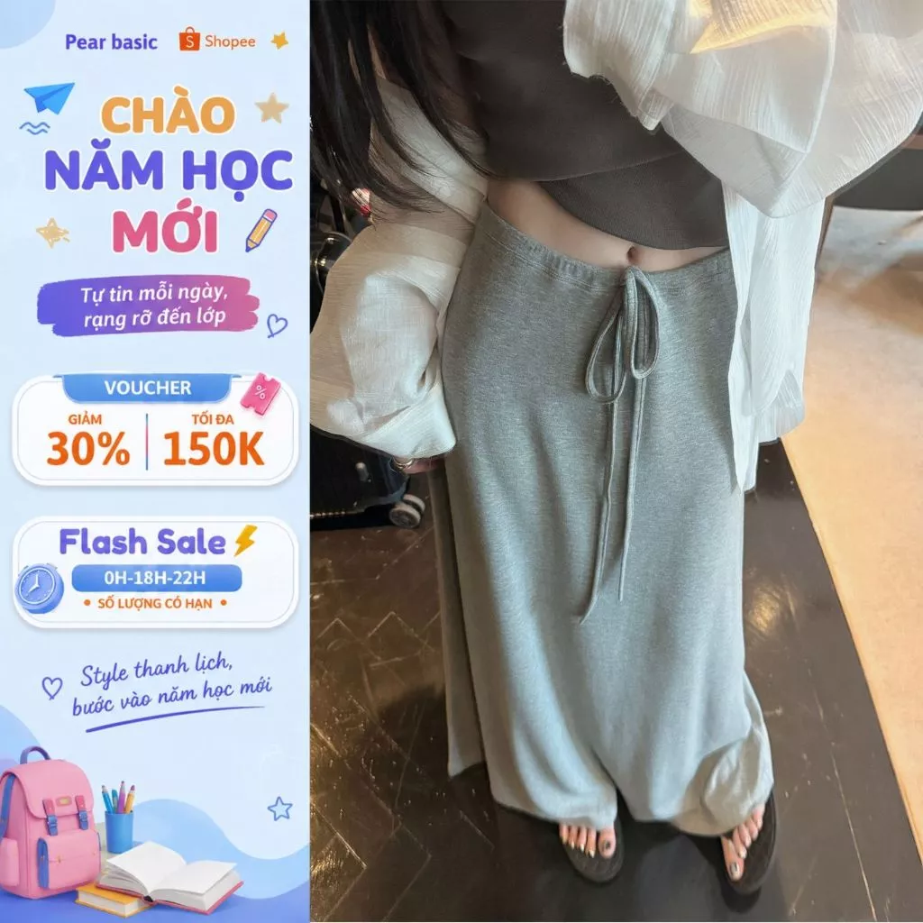 [ BST THU ĐÔNG ] Váy Chữ A Dáng Dài Chất Thun Mềm Mại Thoáng Khí, Chân Váy Nữ Cạp Cao Dây Rút Tiện Lợi VM01