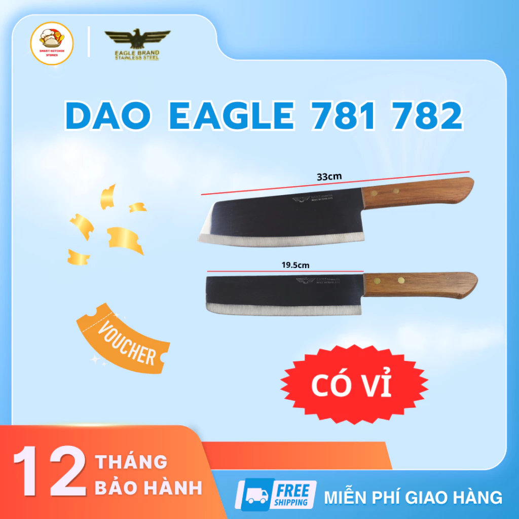 Dao Eagle 781 782 Thép Chống Mài Mòn, Kiểu Dáng Hiện Đại Đẳng Cấp Nhà Bếp - Smart Kitchen Store