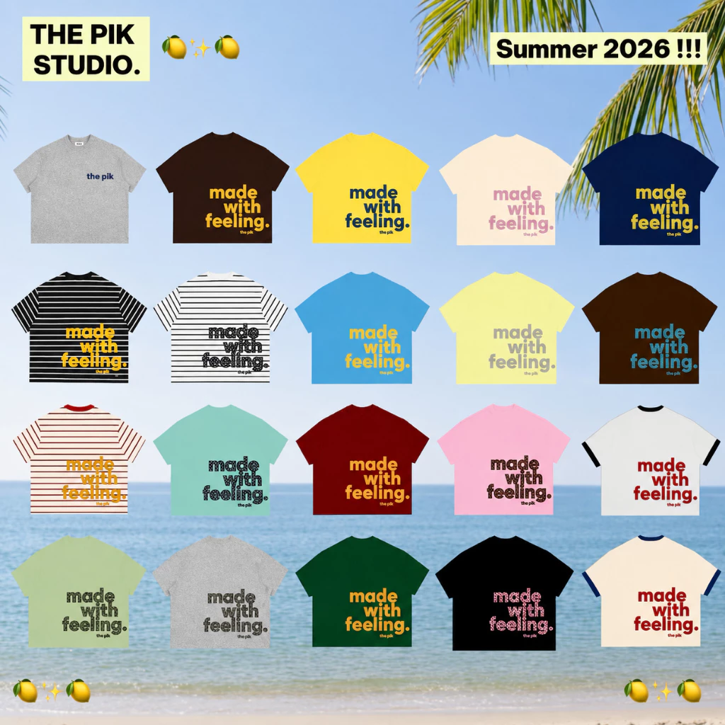 Áo Thun Boxy Cotton 250GSM Form Rộng Unisex Nam Nữ – Made With Feeling