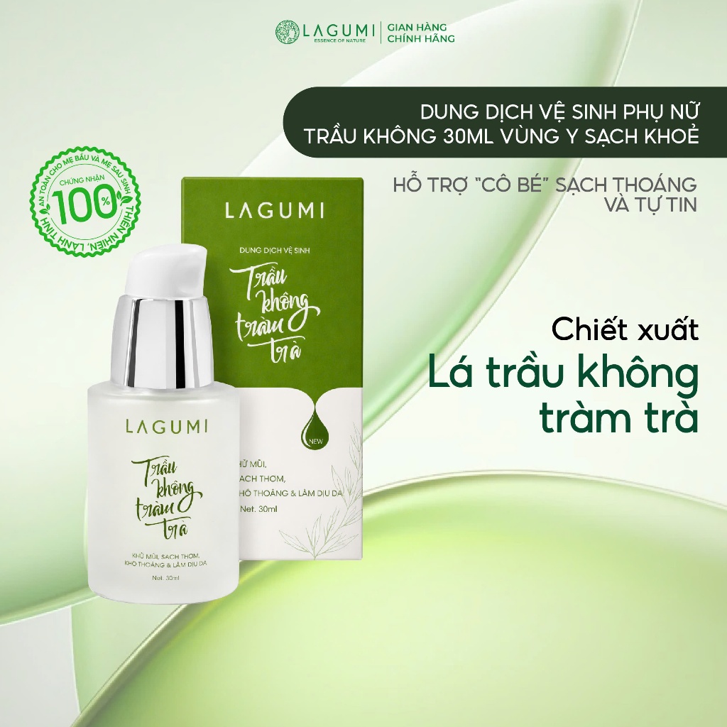 Dung dịch vệ sinh trầu không tràm trà Lagumi Chiết xuất thiên nhiên an toàn…