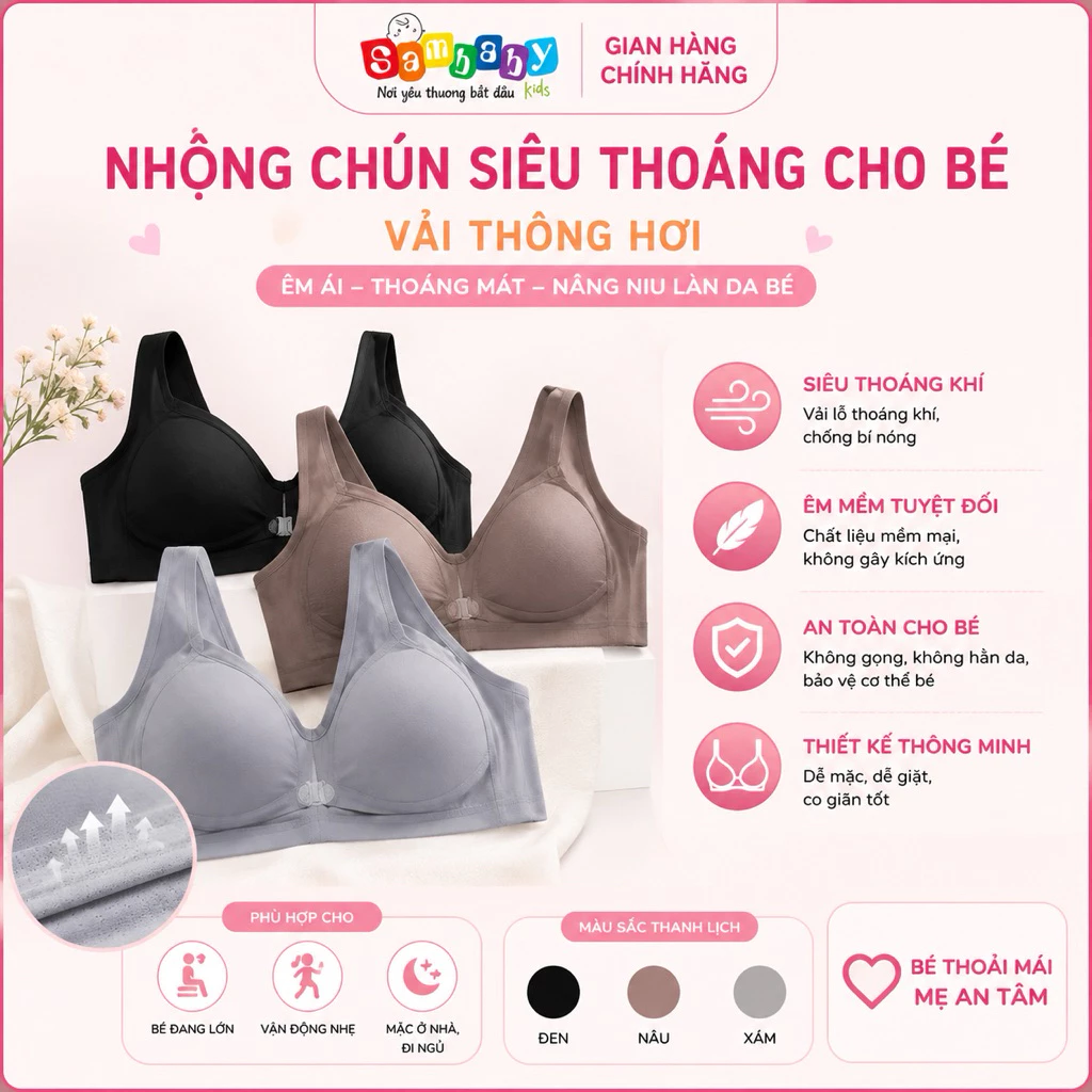 Áo Ngực Cho Con Bú Trơn