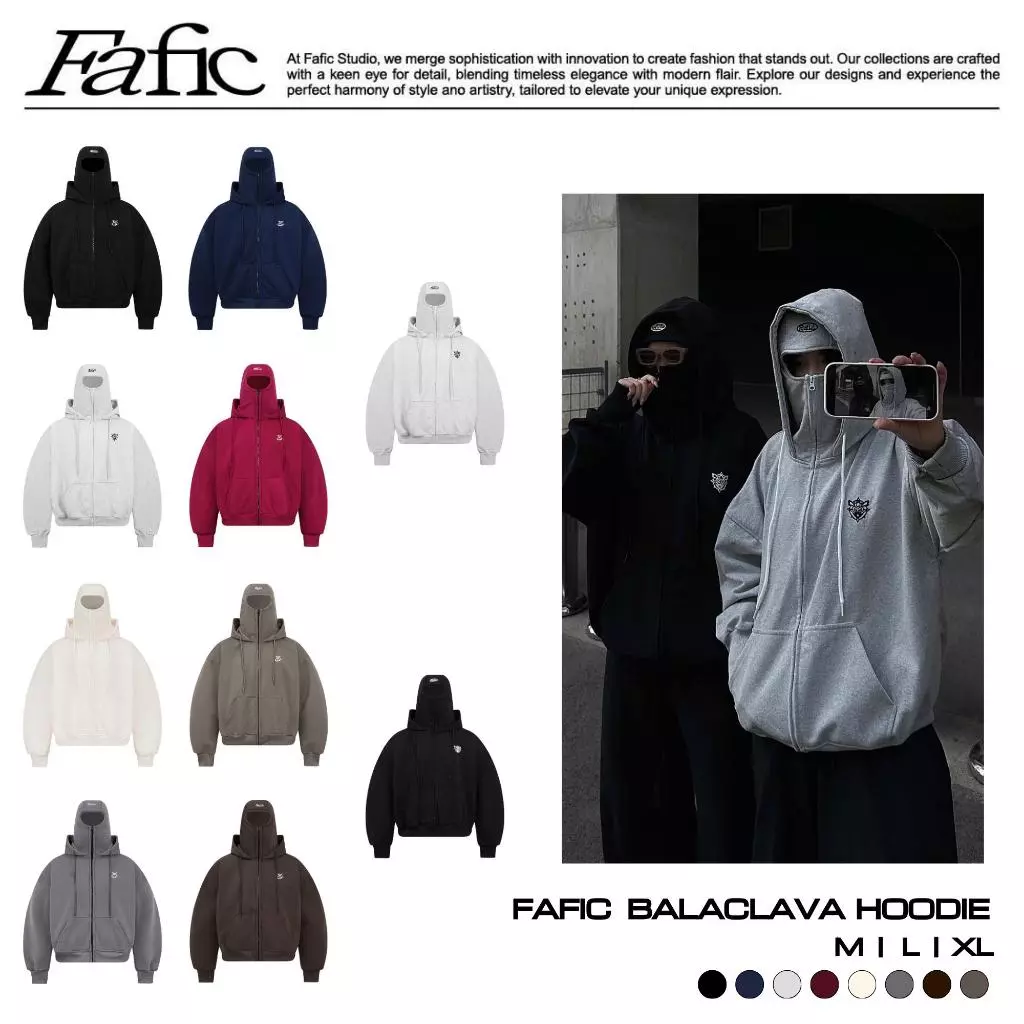 Áo Khoác hoodie chống nắng Ninja full face HOODIE fullface chống nắng Thêu Logo Fa Nỉ Cua Dáng Boxy Nam Nữ Unisex