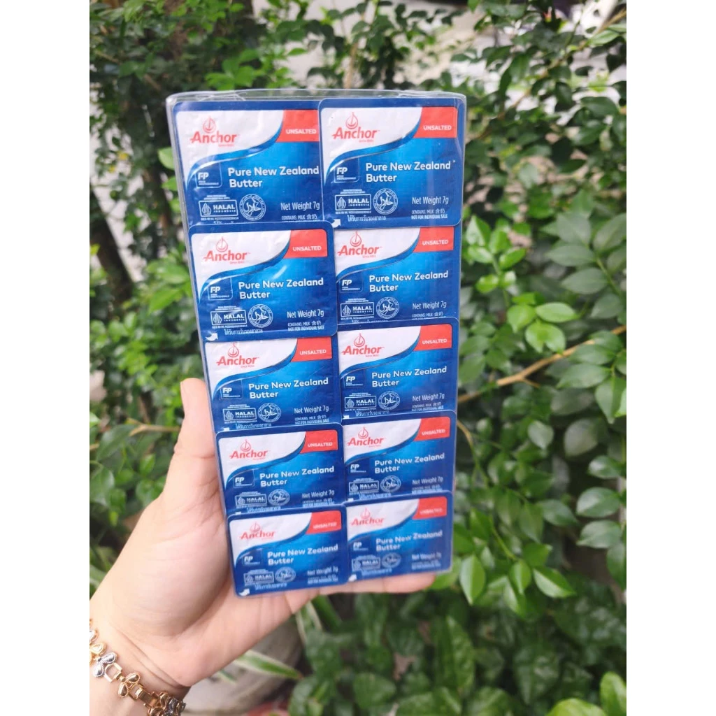Sét 3 viên Bơ lạt Anchor tách muối hộp 7g