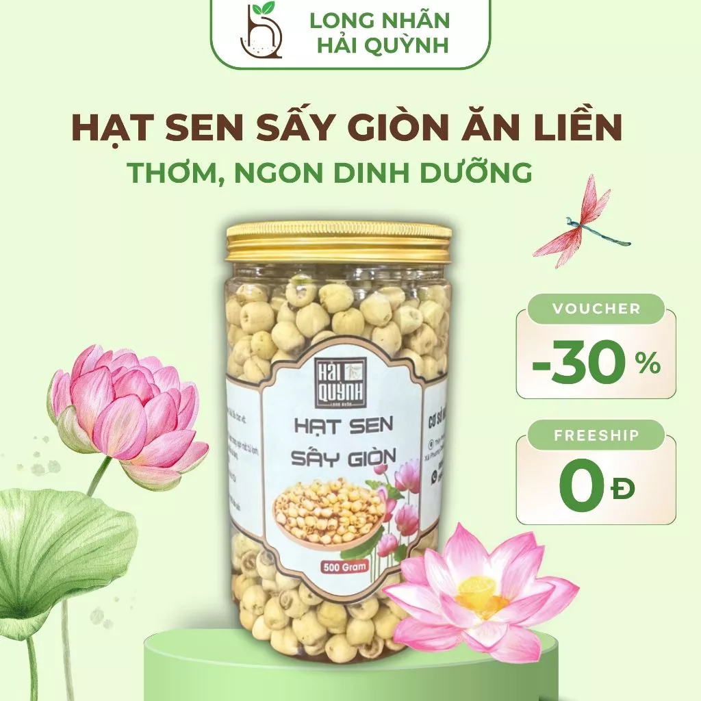 Hạt Sen Sấy Chiên Giòn Ăn Liền Bùi Vị Tự Nhiên, Siêu Ngon Hỗ Trợ Ngủ Ngon, Ăn Vặt Tốt Cho Sức Khỏe