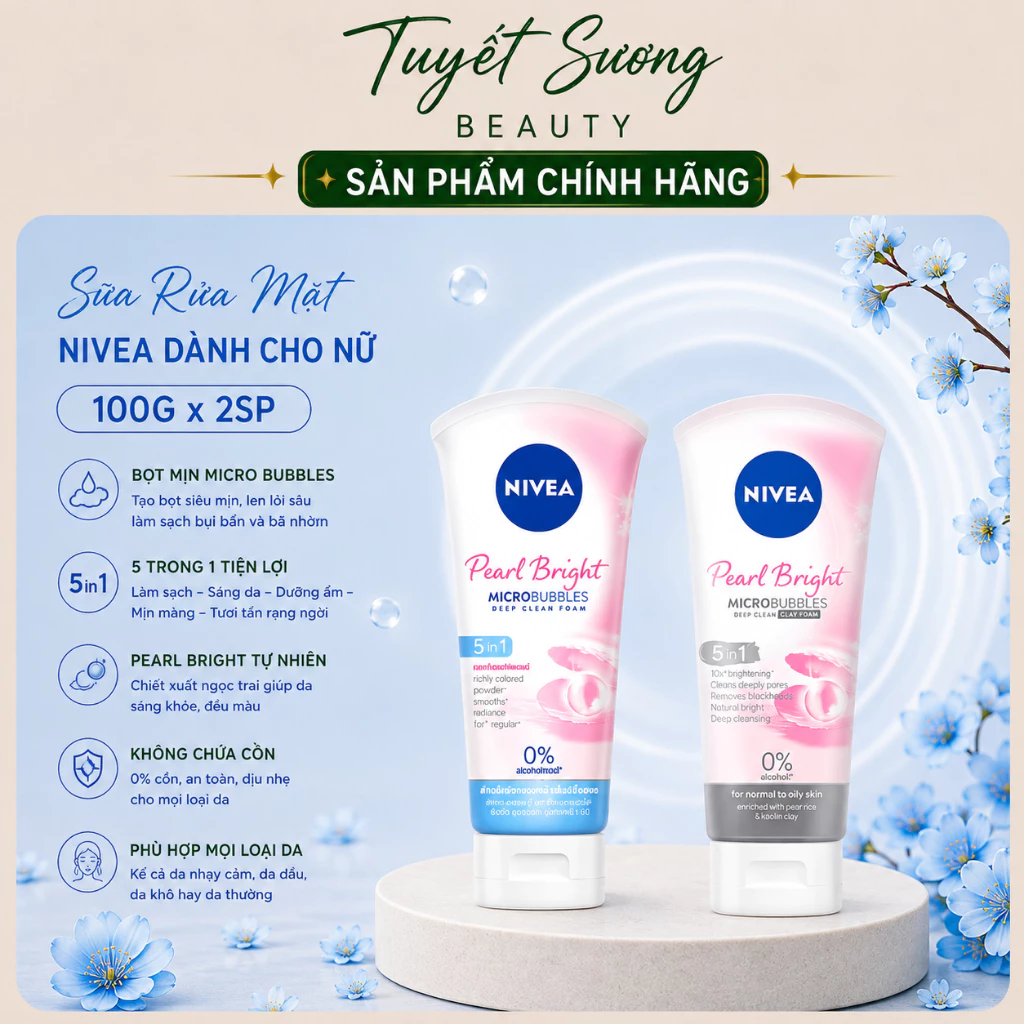 Sữa Rửa Mặt NIVEA Nữ Tuýp 100g