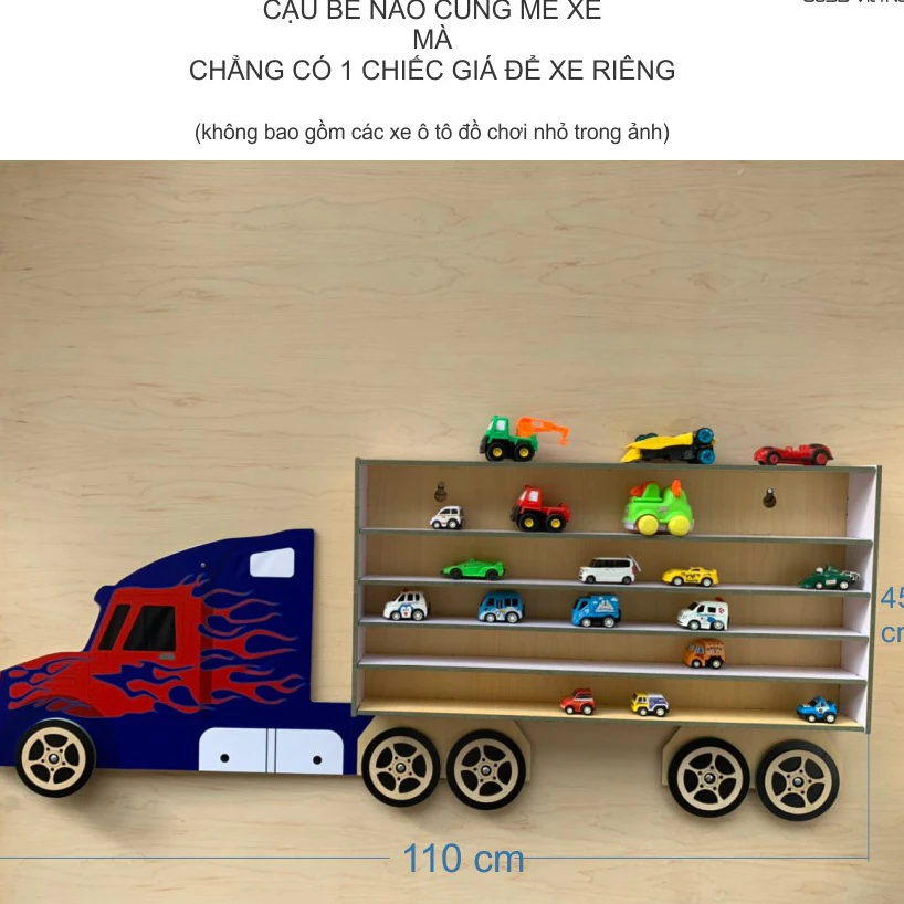 [Sale 50%]  Kệ trưng bày mô hình xe ô tô đồ chơi cho bé, xe tomica, xe hotwheel Happykids