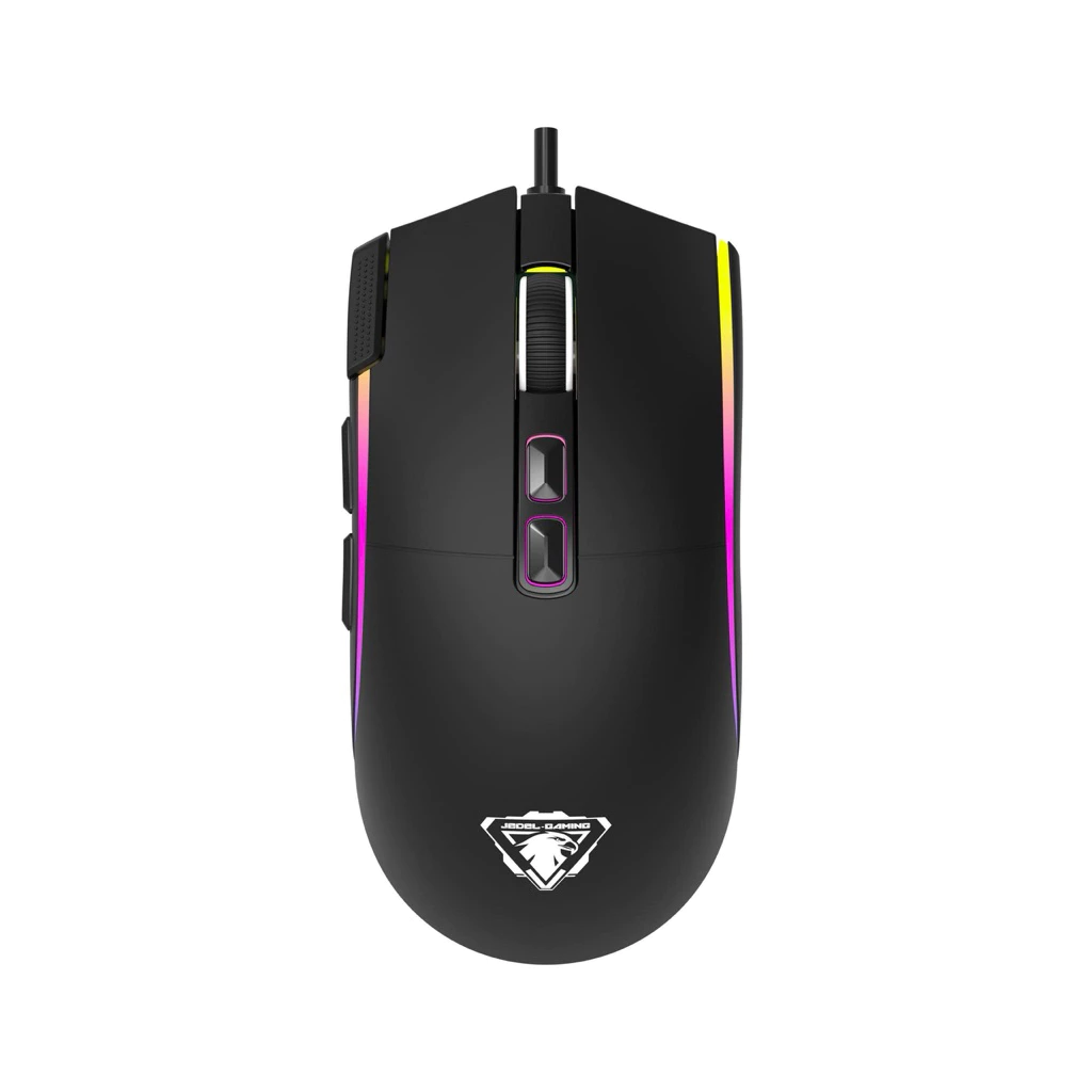 Chuột gaming có dây Jedel GM910 Led RGB DPI 7200 chuyên game có app chỉnh hàng chính hãng bảo hành 1 năm