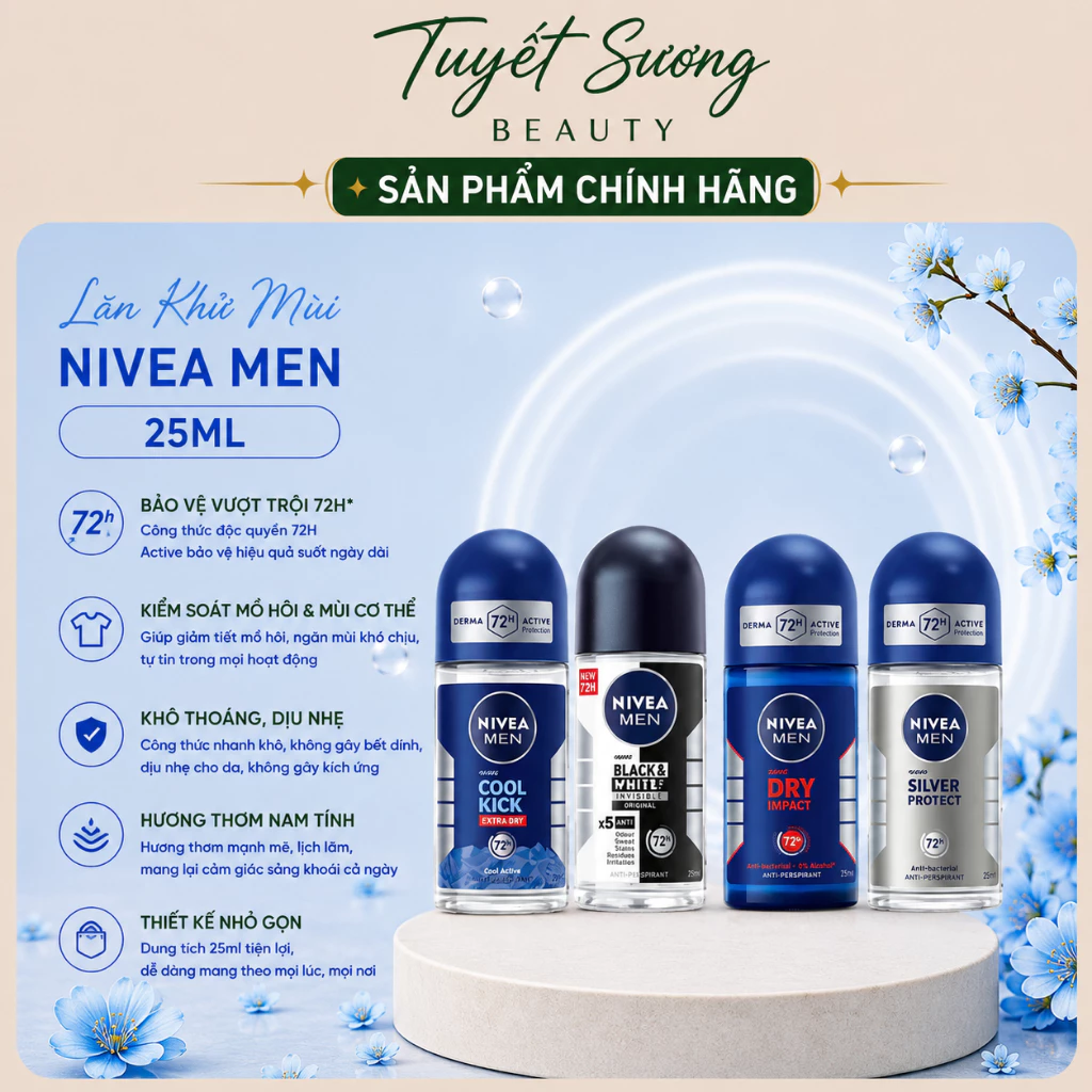Lăn Ngăn Mùi NIVEA MEN dành cho Nam ( 25ml )
