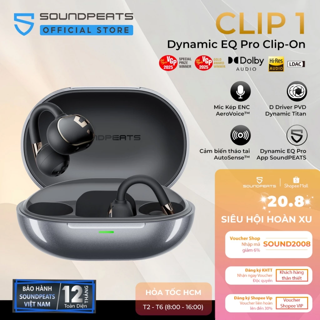 So Sánh SoundPEATS POP Clip và Clip 1