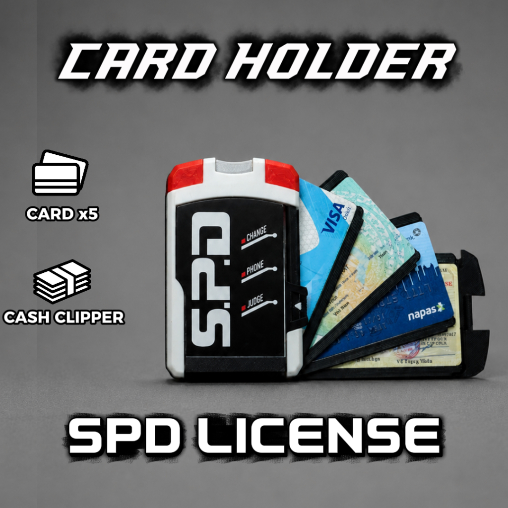 Card Holder Cơ Chế - Đồ đựng Thẻ ATM, Thẻ ID, Name Card - Thiết kế SPD License…