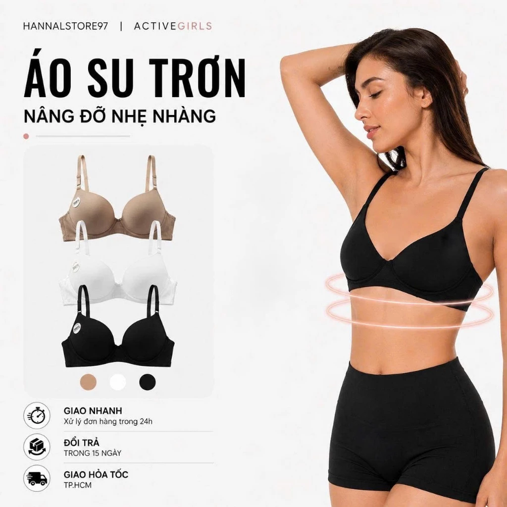 Áo Ngực Cài Sau Nâng Ngực, Mút Mỏng Có Gọng Tạo Khe Đẹp Siêu Đẩy Có Gọng Mềm Cao Cấp - 2777 | Hannal Store 97