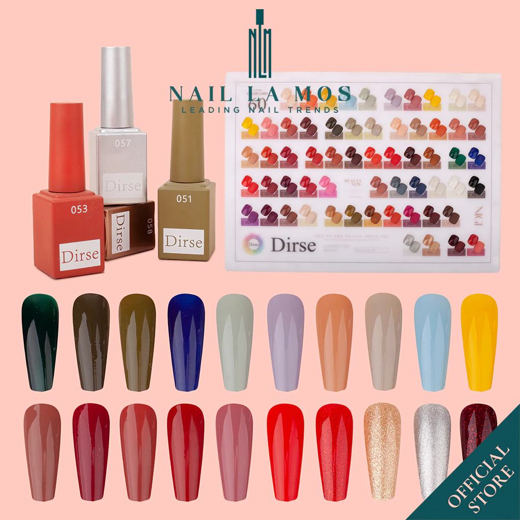 Sơn gel Dirse 60 màu (lẻ chai) - Chắc sơn mướt, đặc lên màu chuẩn - Sơn lẻ chai nhiều lựa chọn