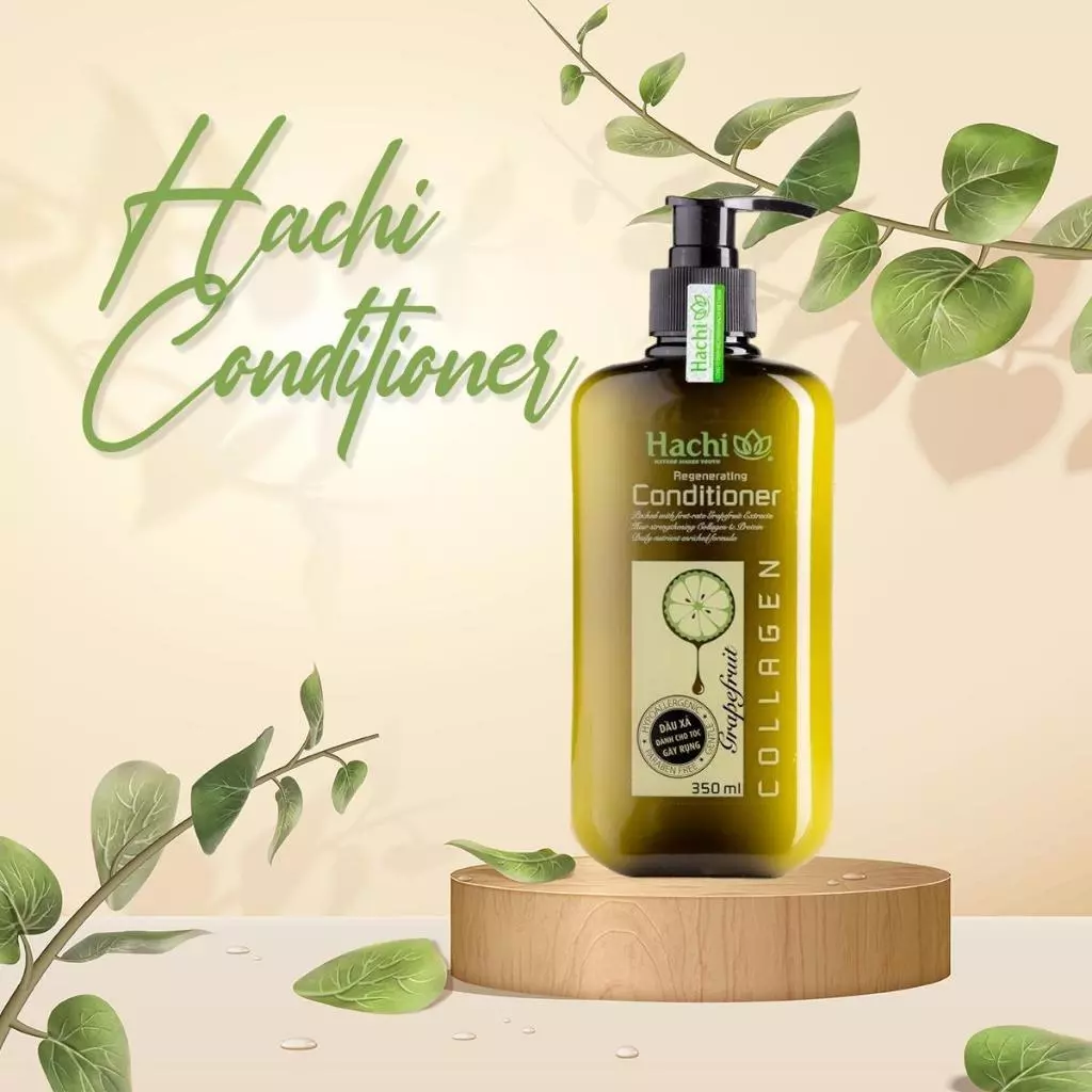 Dầu xả bơ bưởi Regenerating Hachi cho tóc gãy rụng 350ml