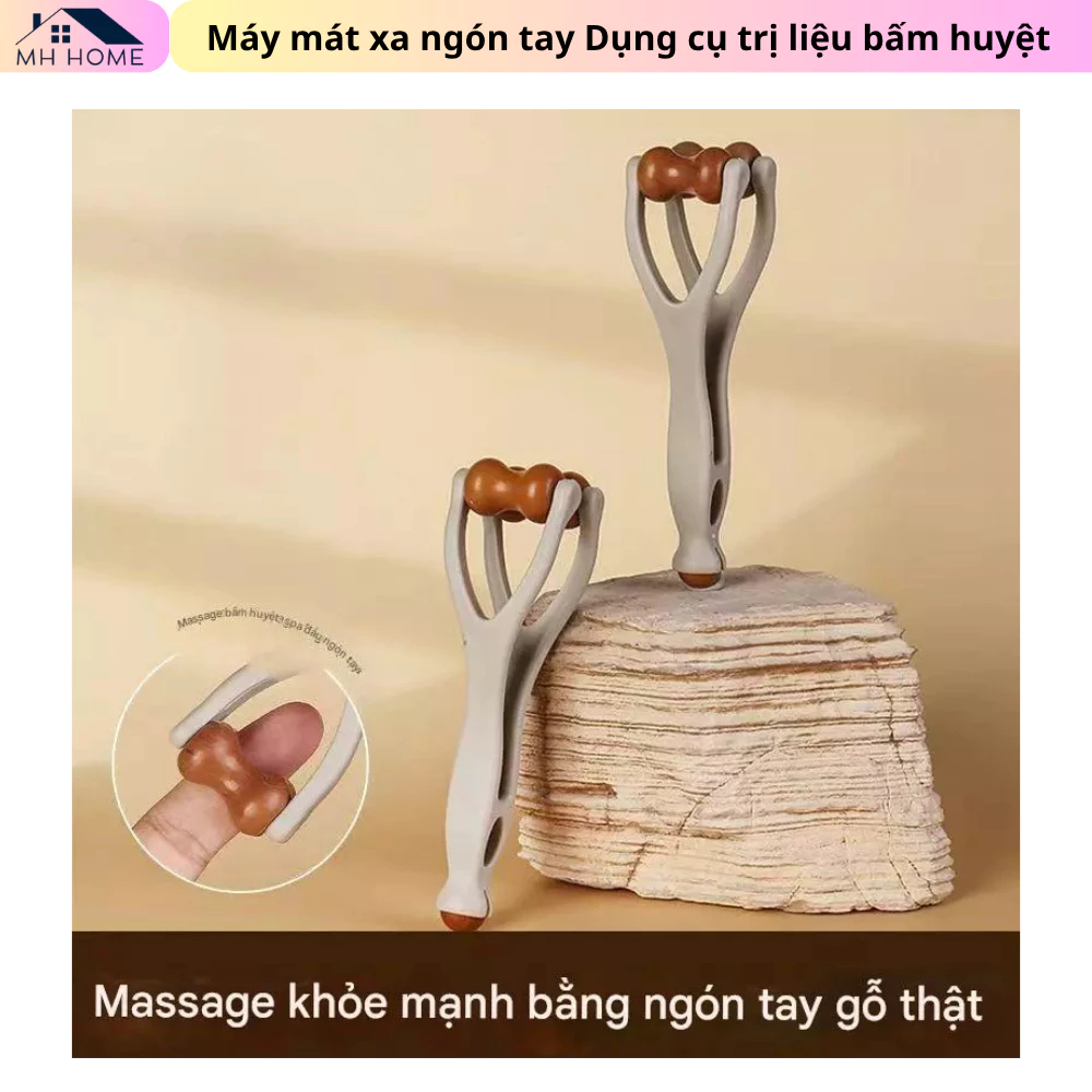 Dụng cụ mát xa ngón tay trị liệu bấm huyệt để giảm cơ Massage kinh tuyến để cải thiện tuần hoàn máu