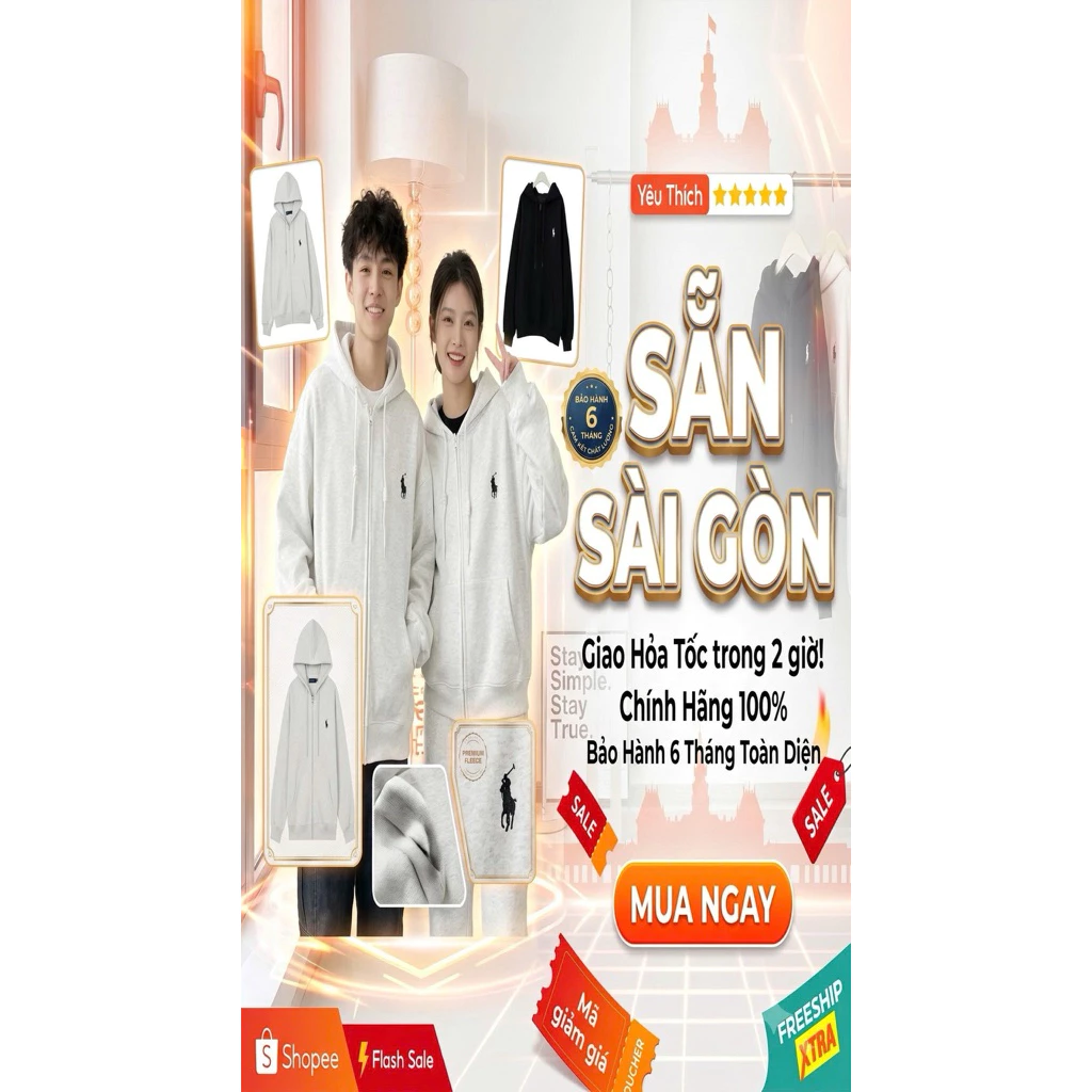 [Mã GIAM20K] Áo Khoác Nỉ Ngoại Thêu Ngựa Form Rộng Nam Nữ Unisex - Áo Hoodi / Zip Nỉ Bông Dày Dặn Style Hàn Quốc