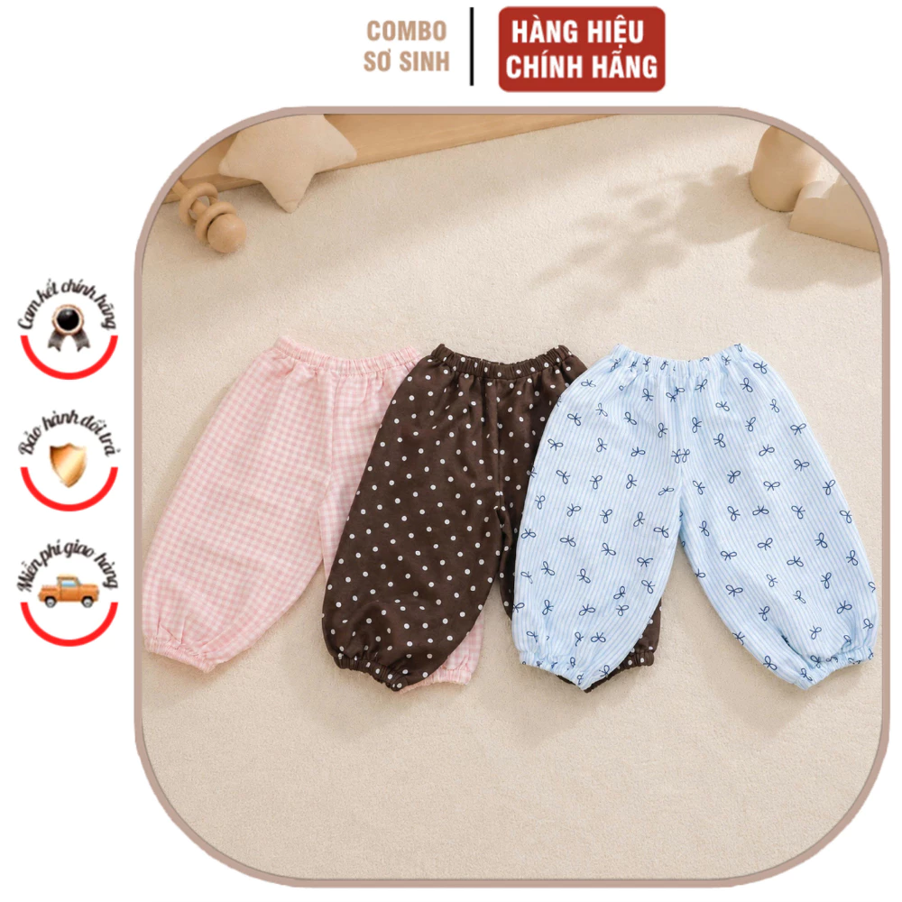 Quần boom cho bé Narin phong cách Hàn Quốc - mềm mại, thoáng khí, thấm hút mồ hôi size 9M-4Y và 8-17kg.
