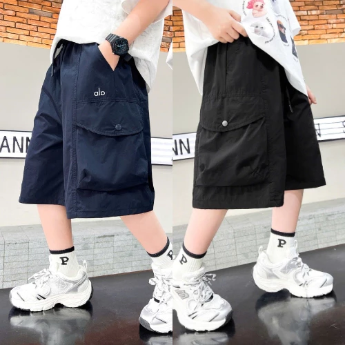 Quần short kaki cho bé trai 18-52kg mẫu Ala. Quần đùi kaki lỡ lửng cho trẻ em, học sinh nam 6 7 8 9 10 11 12 13 14 tuổi