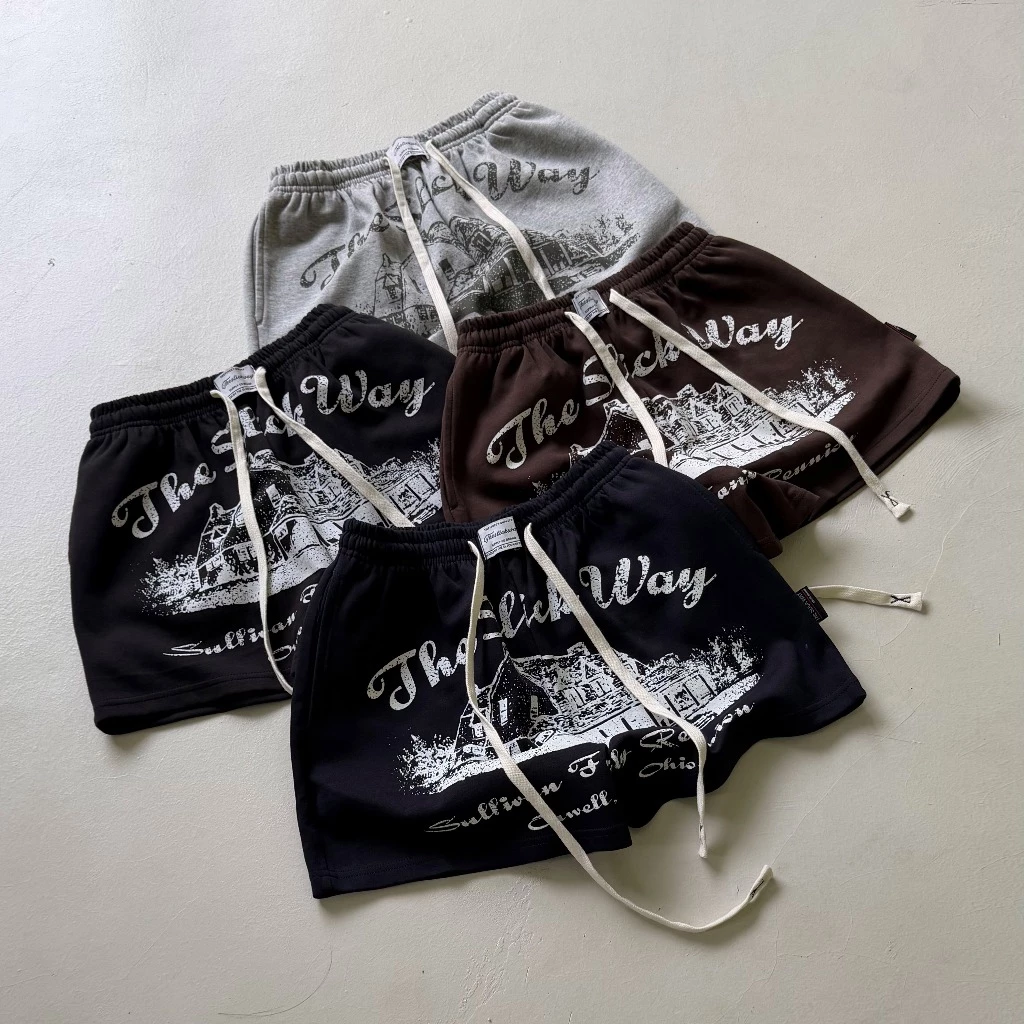 [ New Arrival ] Quần Short Nỉ "HOMESTEAD" Premium ống rộng cotton form trên gối - Local Brand THE SLICK WAY