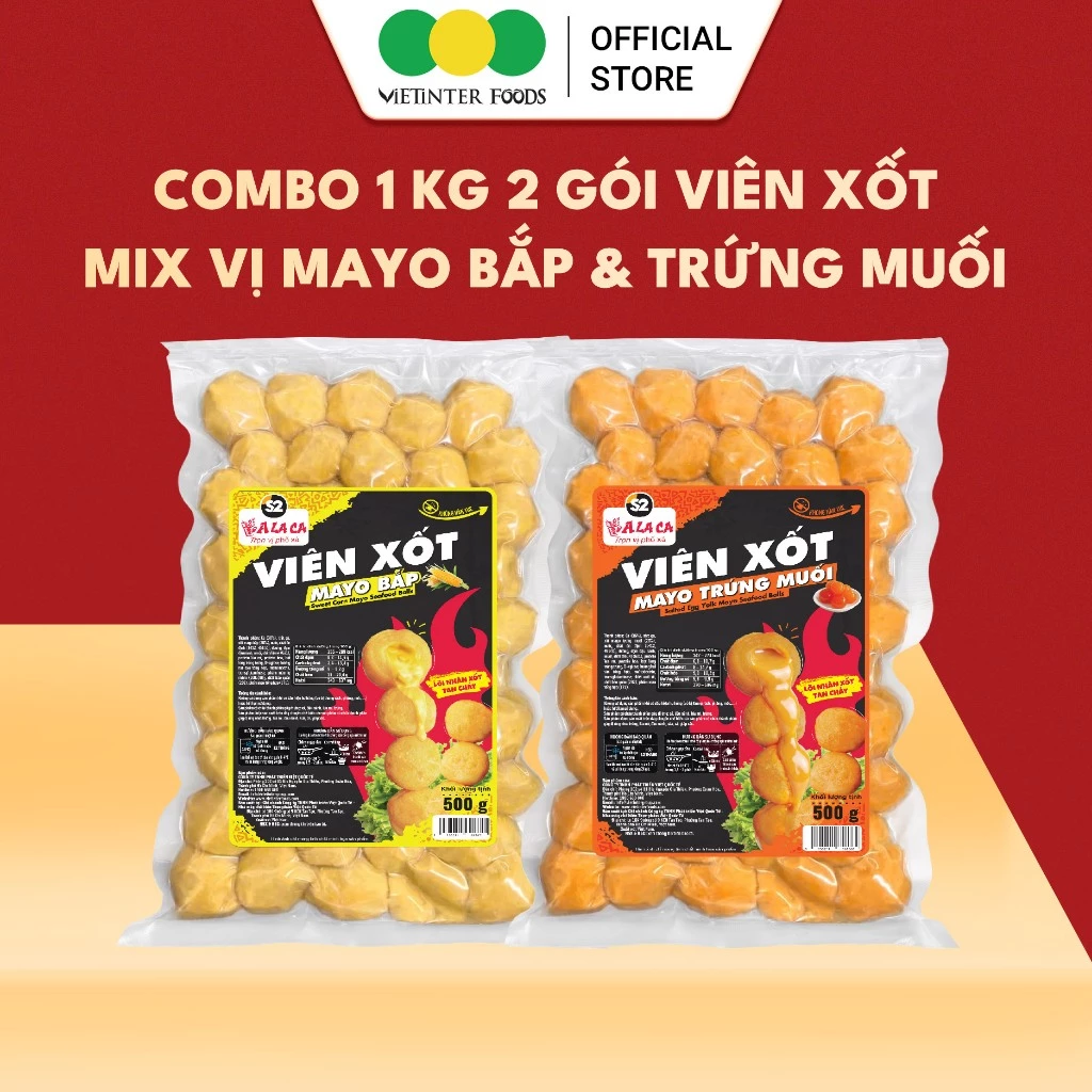 Viên Xốt Lõi Nhân Mayo Alaca Vietinter Foods