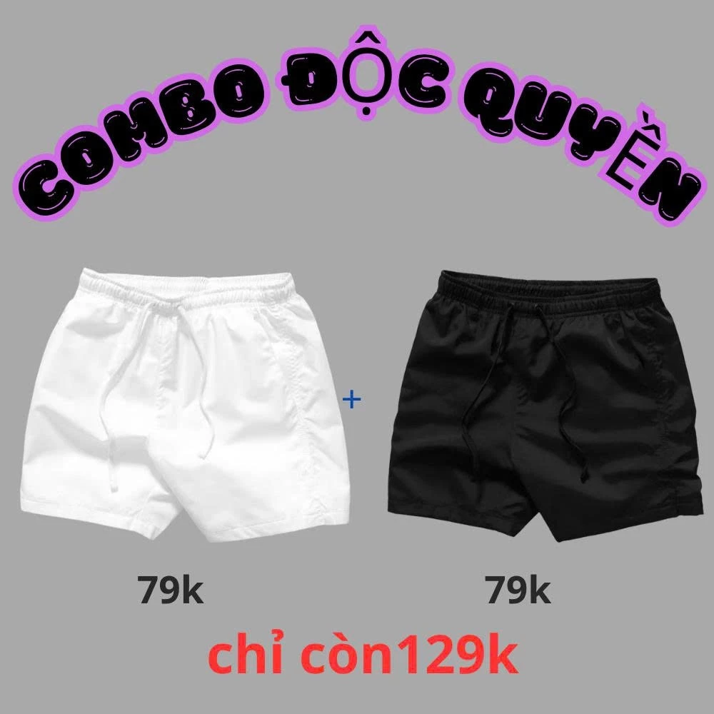 Quần short nam thể thao vải gió, co dãn , thoải mái, chuẩn phom, siêu nhẹ