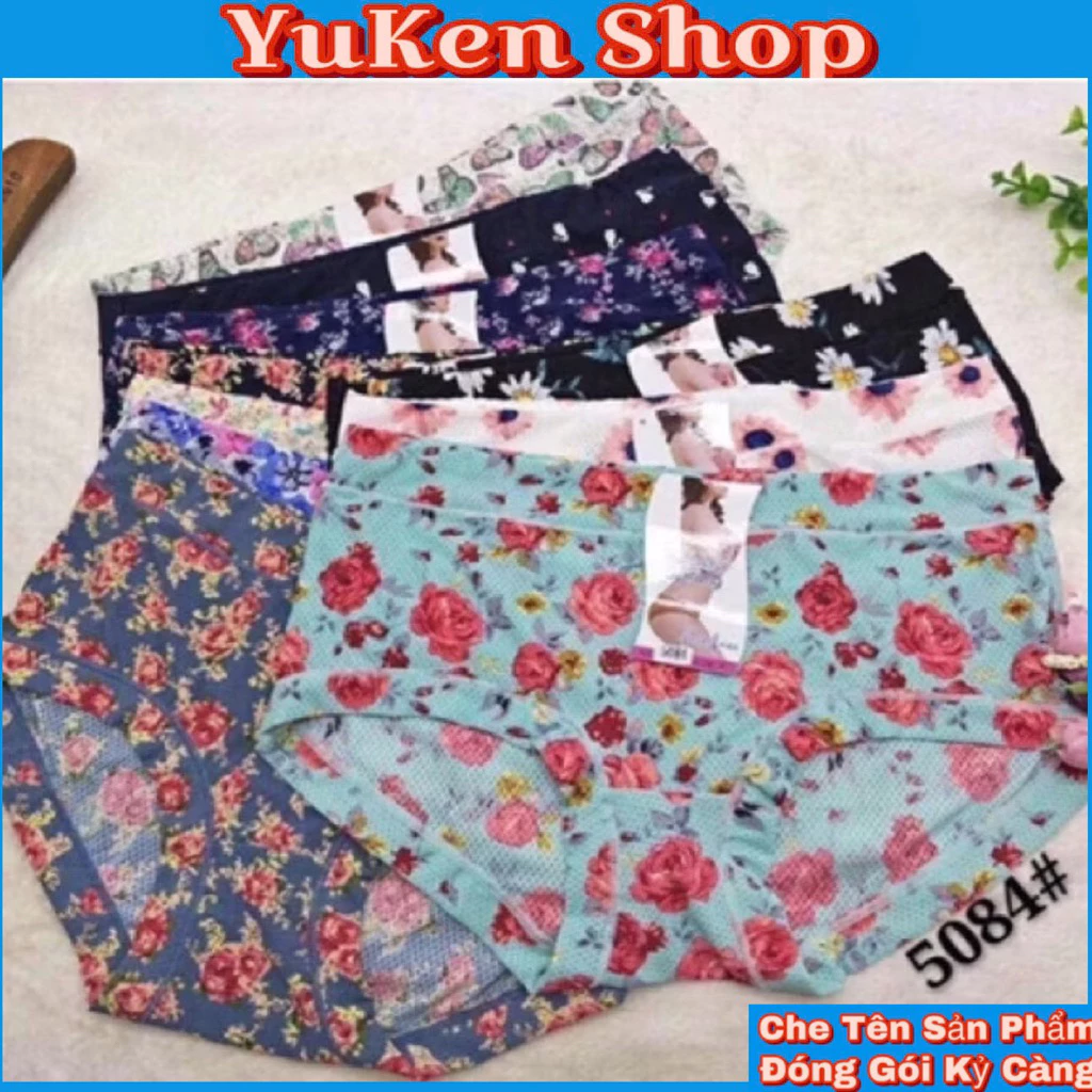 Q.5084-Quần Lót Nữ Lưng Cao,Thun Lạnh,Cạp Cao,Thông Hơi Thoải Mái