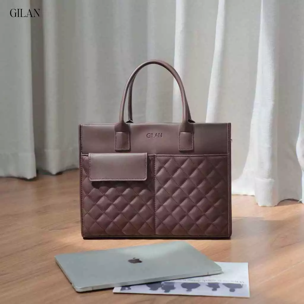 GILAN Túi xách tote nữ Estara bag TCS012 (4 màu) thiết kế thanh lịch, hiện đại, đựng vừa Laptop, A4