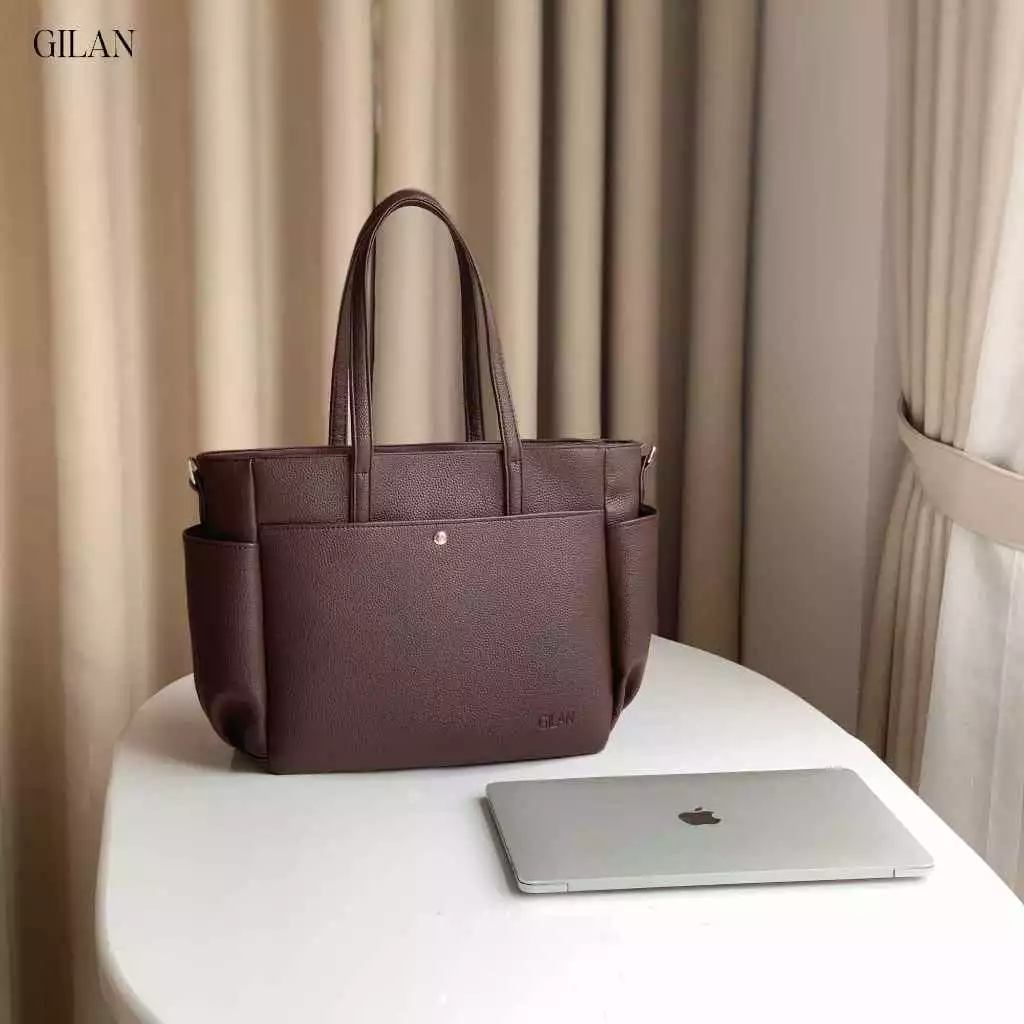 GILAN Túi tote nữ Kora bag TCS023 (4 màu) thiết kế hiện đại, đựng vừa Laptop 14inch, tài liệu A4, đi làm, đi học