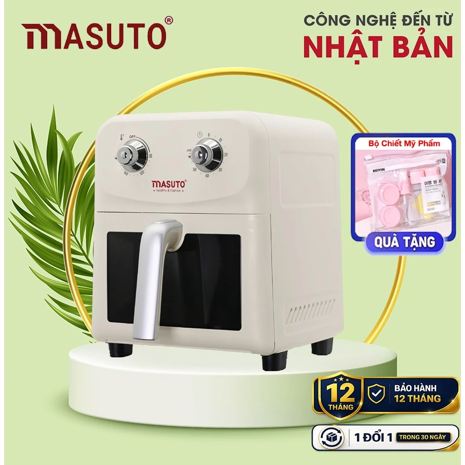 Nồi Chiên Không Dầu Masuto MSChef 6L 1500W Đa Năng Dễ Vệ Sinh An Toàn