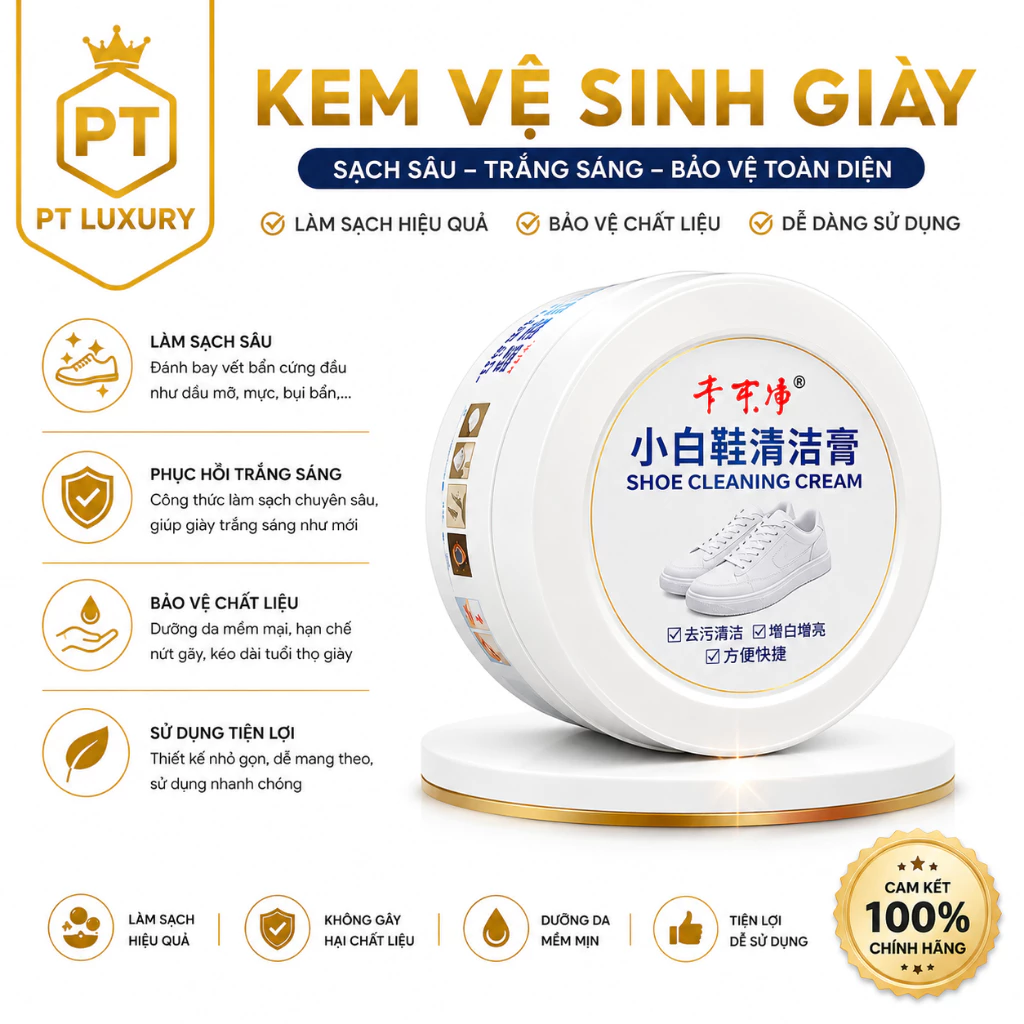 [ COMBO 2 HỘP ] Sáp vệ sinh giày da, ba lô, túi xách Sheng Yan không cần nước