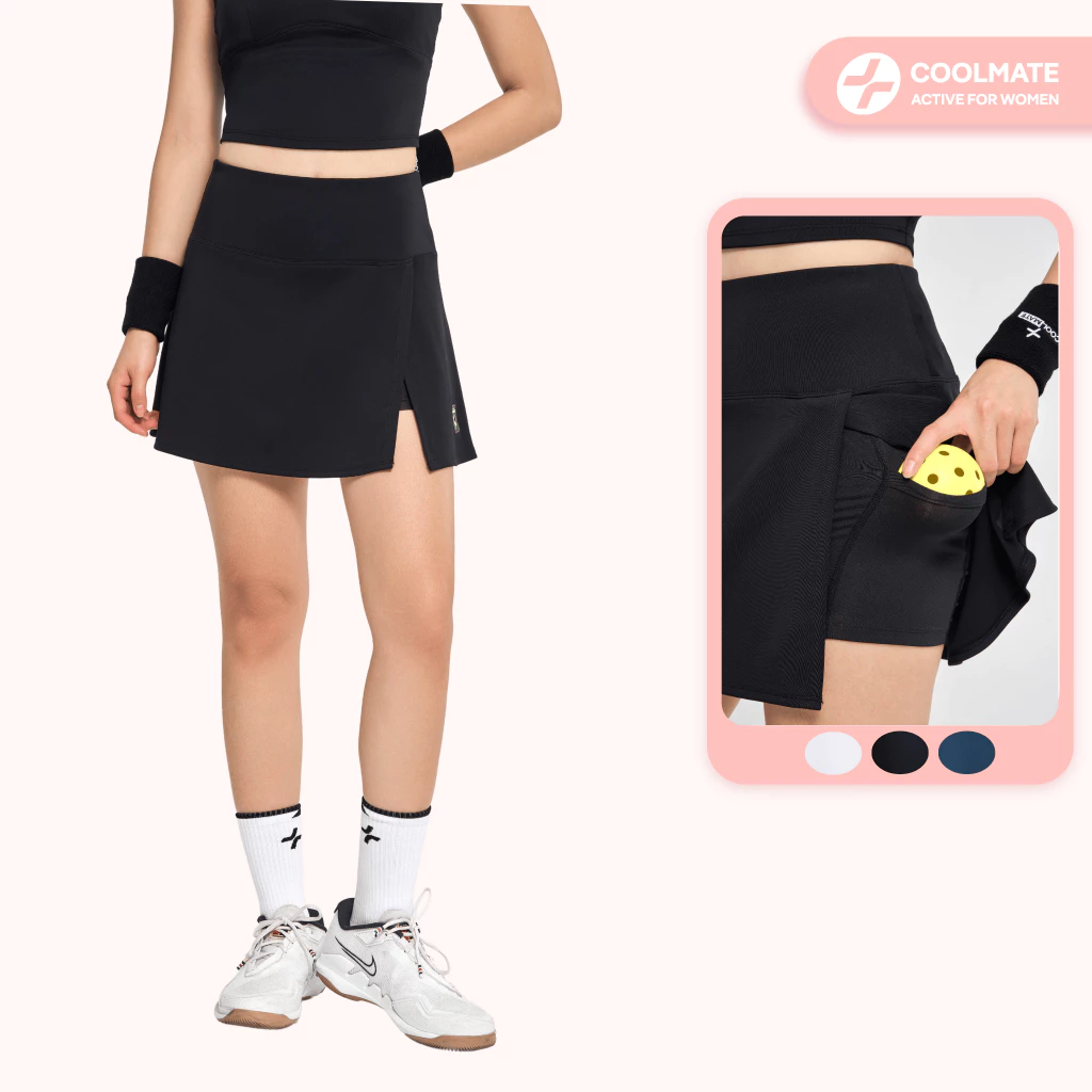 Váy thun thể thao knit Pickleball Smash Shot thoáng khí, co giãn tự nhiên - Coolmate Active For Women