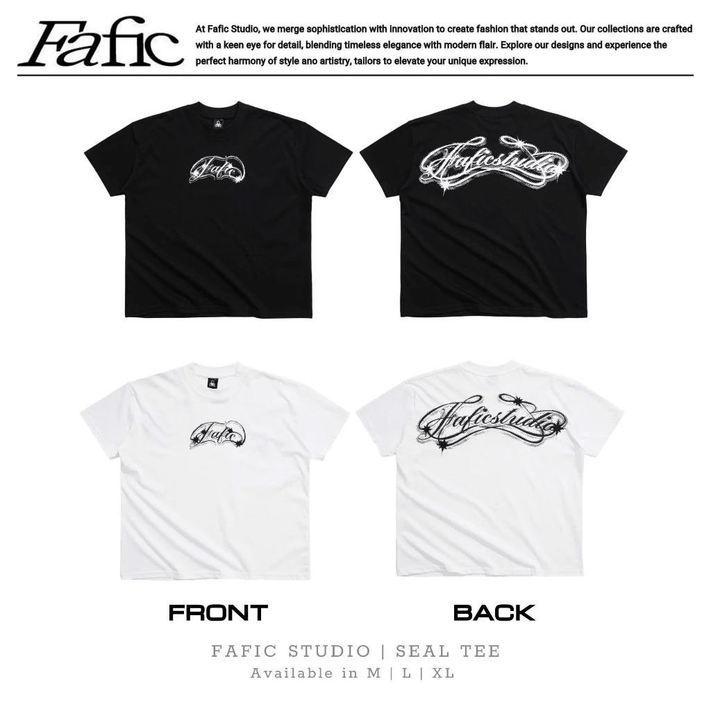 Áo thun tay ngắn FAFIC SEAL TEE cho nam nữ vải cotton Mềm Mịn Thoáng Mát UNISEX