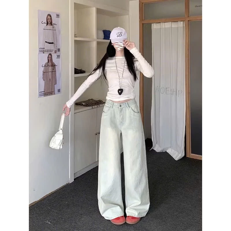 Quần Jean Xuông mài bạc , quần jeans xuông bạc hà