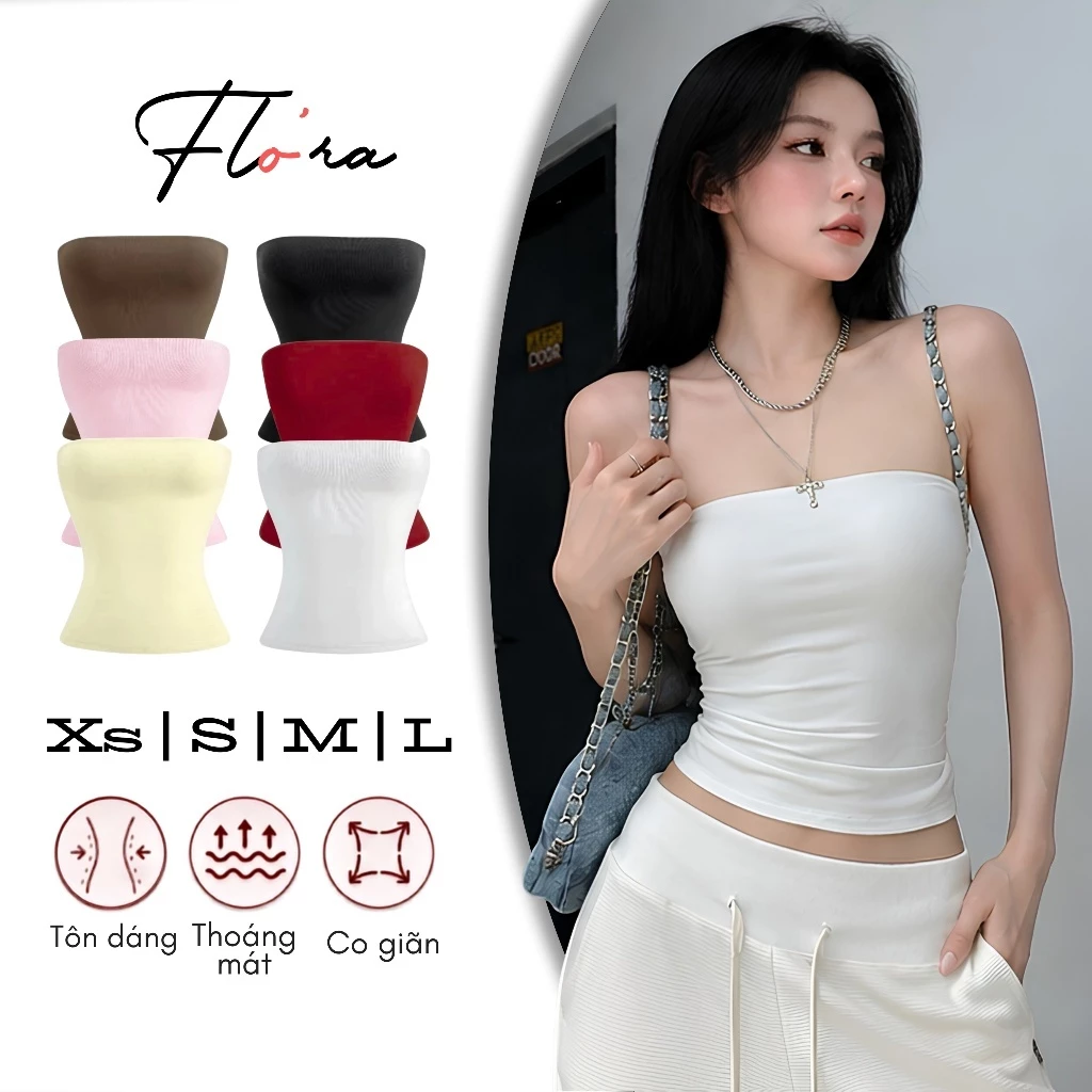 Áo Thun Nữ Ôm Body Ống Dáng Dài Thun Borip Lụa DD11, Áo Quây Nữ Mềm Mại Co Giãn Có Bigsize Flo'ra