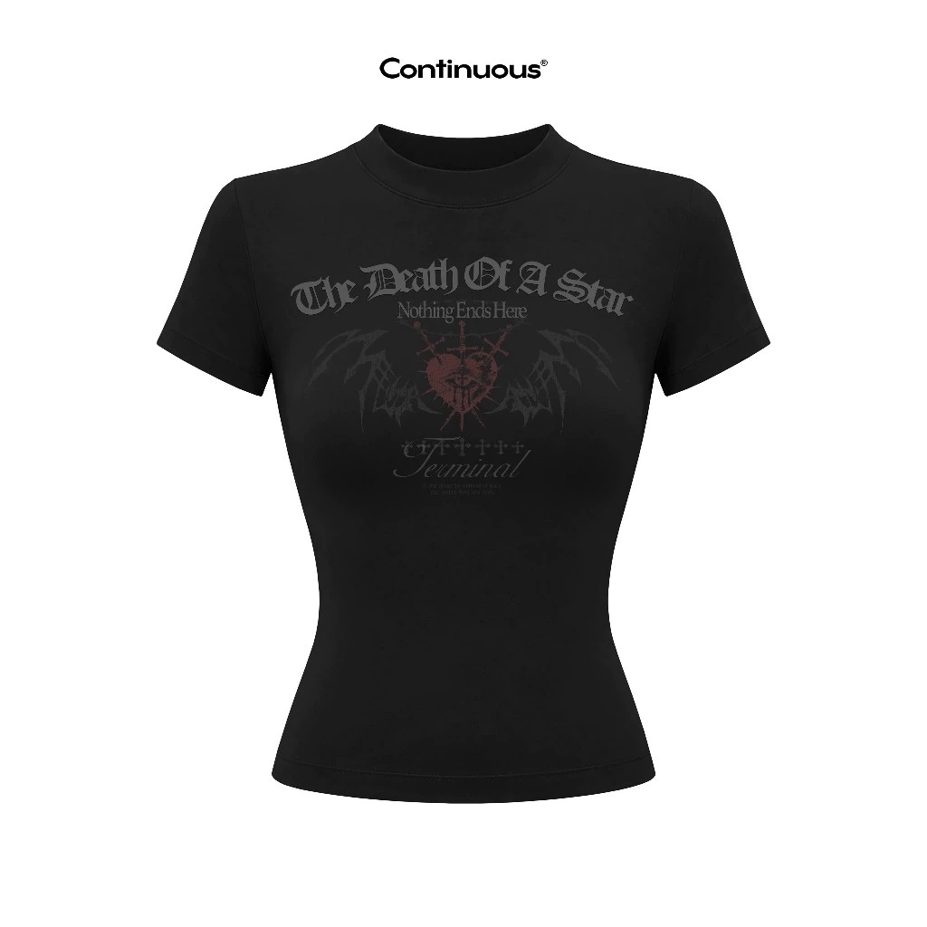 Áo thun Baby tee ôm body dáng dài Continuous - TERMINAL