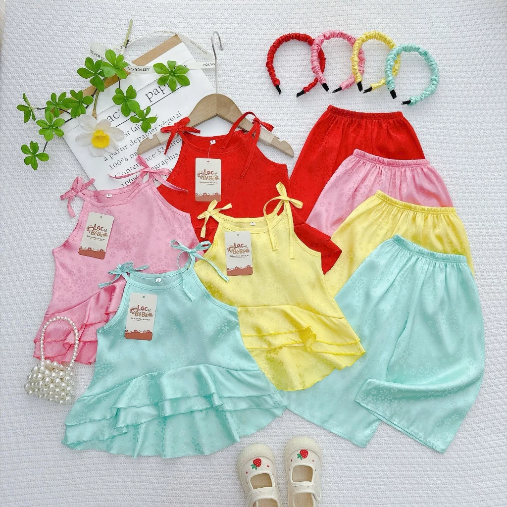 9-32kg Bộ bà ba Áo Yếm Kèm Cài Tóc  BL-TR10