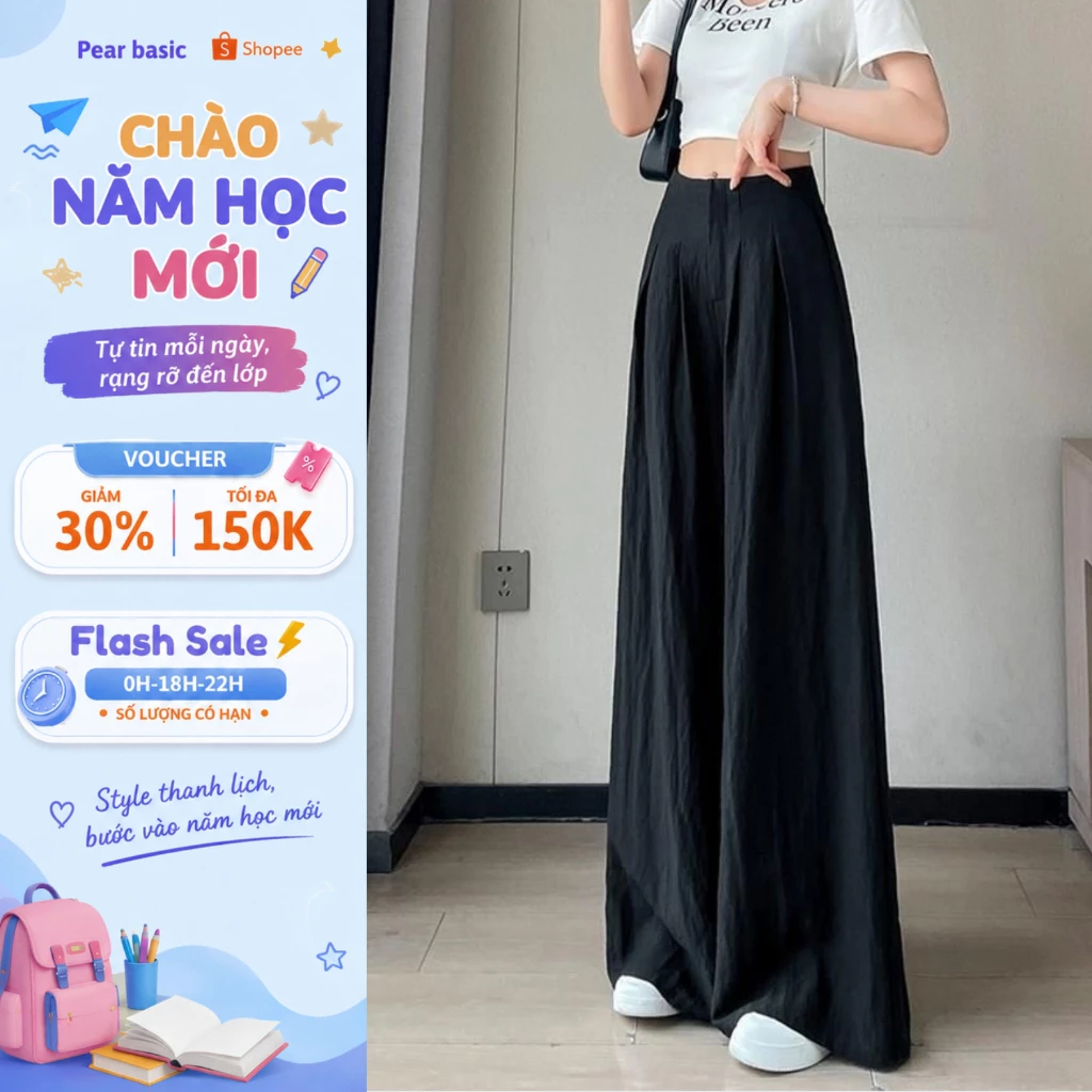 [ BST HÈ 2026 ] Quần Suông Nữ Dáng Dài Chất Đũi Thoáng Mát - Quần Tây Nữ Ống Rộng Lưng Cao Ôm Dáng Q66