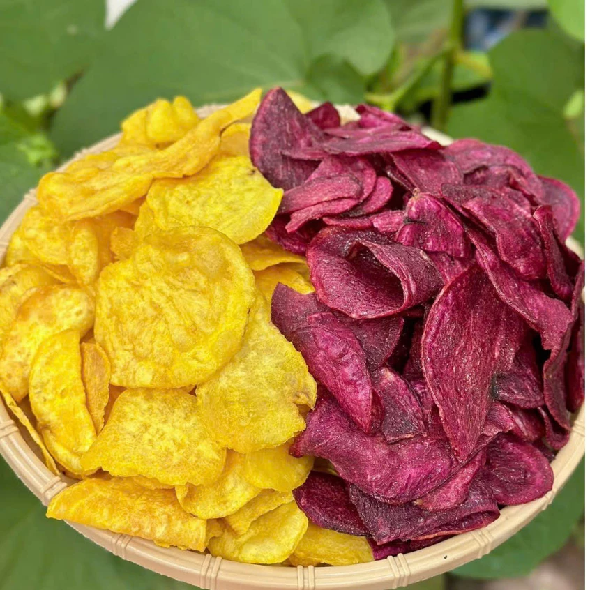 2 túi Khoai lang vàng sấy mật ong giòn thơm ngon đặc biệt (túi 250g)