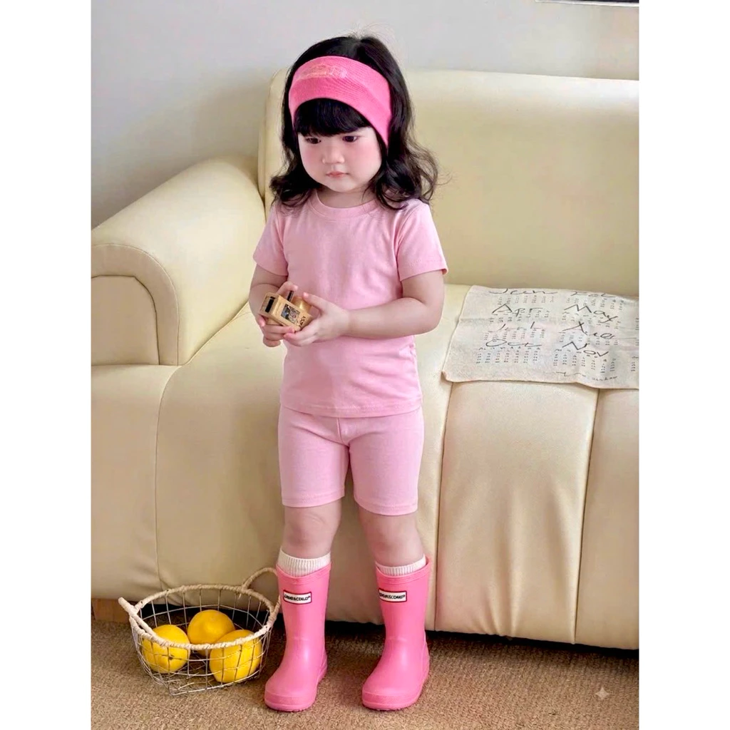 (Borip) Bộ Thun Borip Lụa Cao Cấp Cho Bé Gái Mềm Min , Co Dãn 4 chiều size từ 6kg-19kg