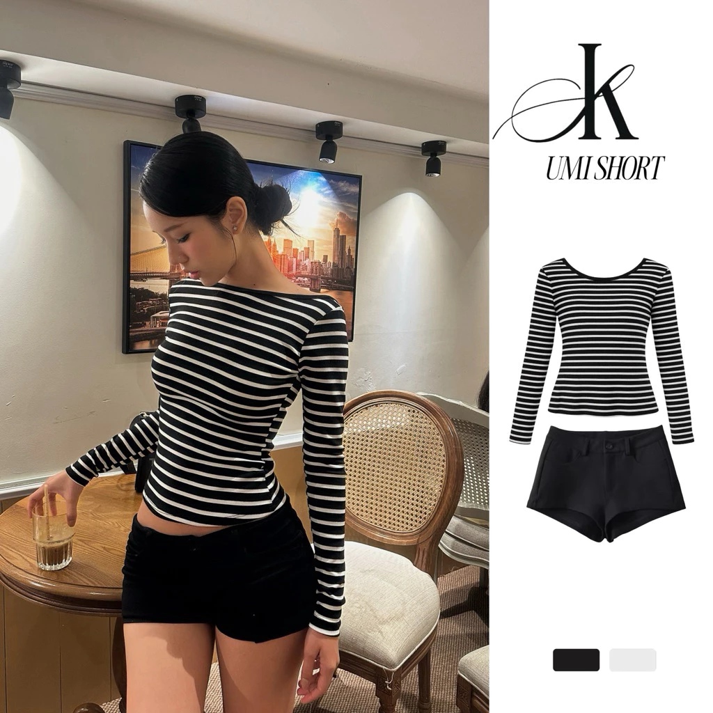 [UMI SUPER SHORT] Quần Đùi Cạp Trễ Đáy Ngắn Chất Umi Co Dãn ôm tôn dáng - KAYCI.STU